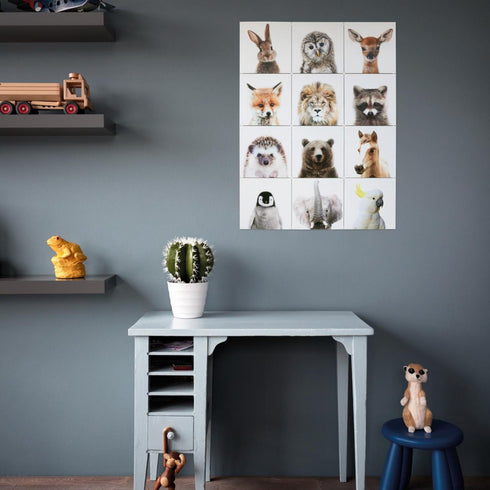 IXXI - Lila and Lola - Animal Family Collage